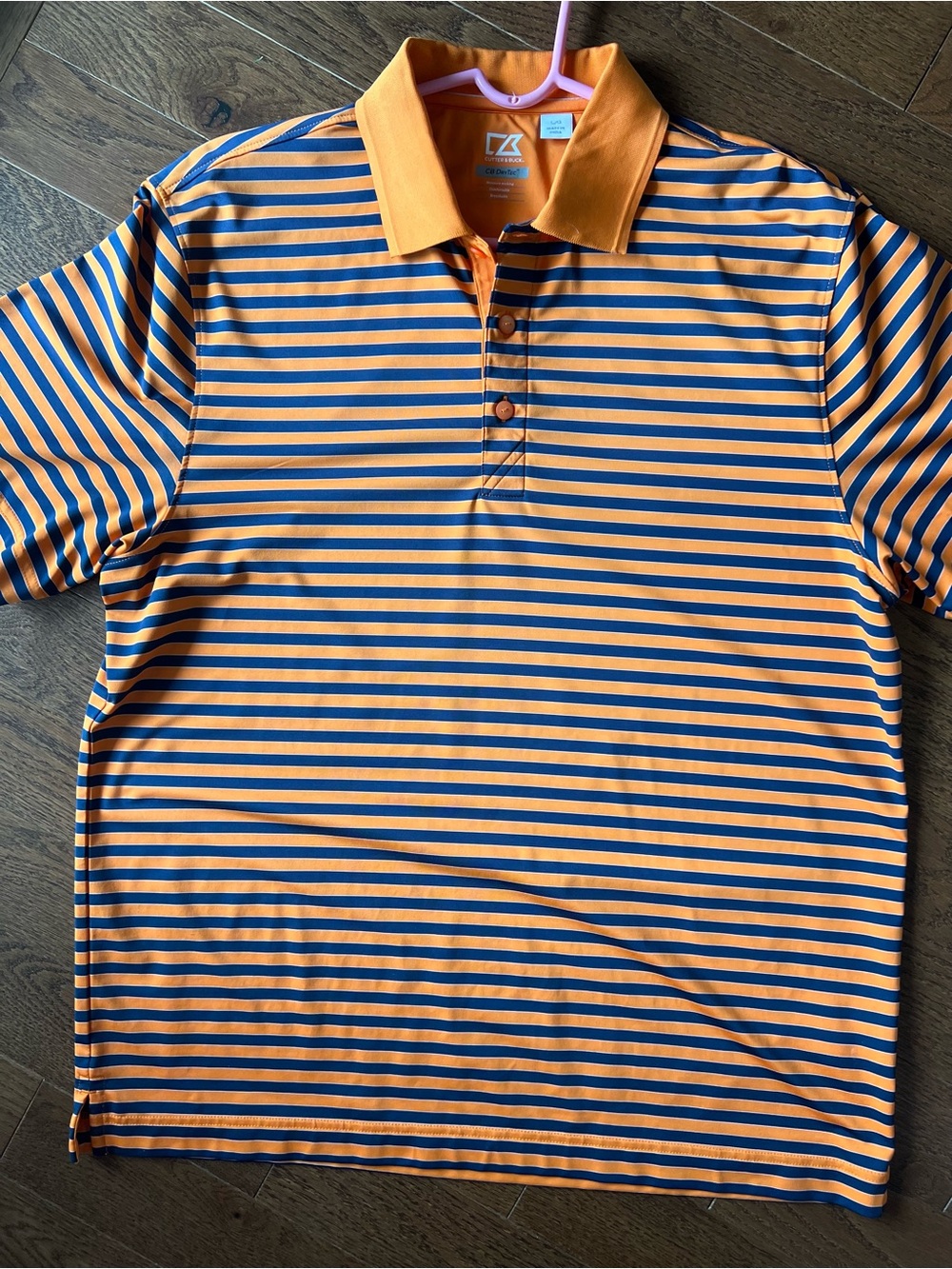 BRONCO FANS!! Cutter & Buck CB DryTec Men’s Short Sleeve Golf Polo – Size Large